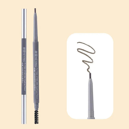 Ultra Fine Double Ended Eyebrow Pencil Waterproof Sweatproof Long Lasting Natural Hair Like Strokes Beginner Friendly with Brush
