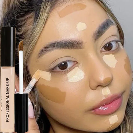 Waterproof Liquid Contouring Concealer Cream Makeup Moisturizing Long Lasting Cover Acne Dark Circles Foundation Face Cosmetic