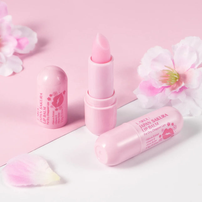 Sakura Lip Balm: Nourishing, Refreshing, Hydrating & Moisturizing, Preventing Cracking, Repairing for Daily Care