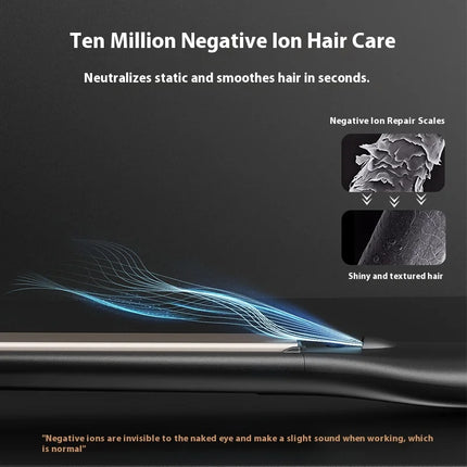 Professional Men's Hair Straightener 13mm Narrow Panel 2 in 1 Straighten and Curl  Display Anti Scald Portable Gift Box