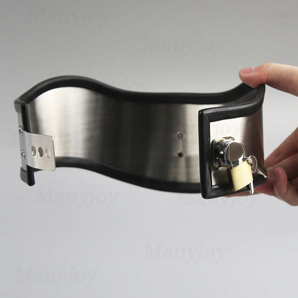 Luxury Stainless Steel Necklet Collar Metal Collar Restraint Posture Neck Ring Bondage Bdsm Product Sex Toys for Male Female