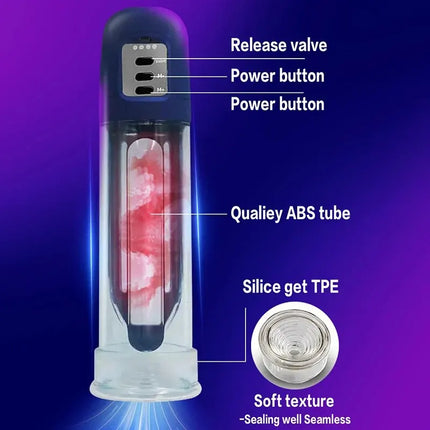 Penis extender for male masturbators Penis vacuum pump penis enlargement booster massager ring, male penis extension pump