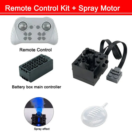 Blue Upgraded Motor M/L/XL Power Functions Building Blocks Programmable 8 Way APP Remote Control For Technical Car Modify