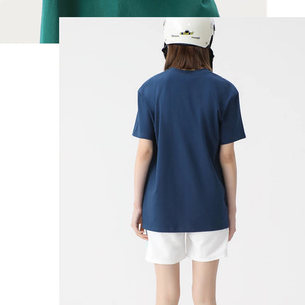 WAVLATII Women New 100% Cotton Solid T-shirts Female Pink White Casual Summer Tees Lady Oversized Short Sleeve Tops WT2401