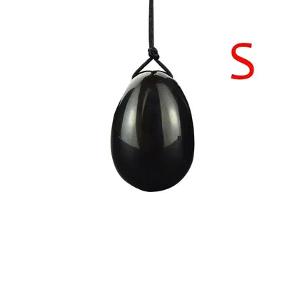 Natural Jade Massage Crystal Stone Black Obsidian Yoni  for Kegel Exercise Vaginal Muscle Massage Ben Wa Balls Massage Ball