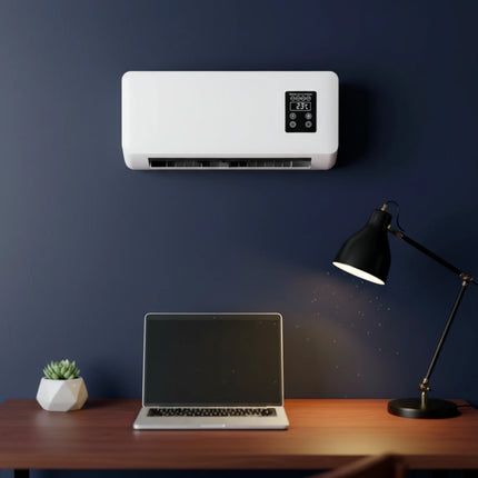 Wall Mounted Space Heater 1500 W Electric Wall Heater Home Heating Glossy Finish Plastic Housing