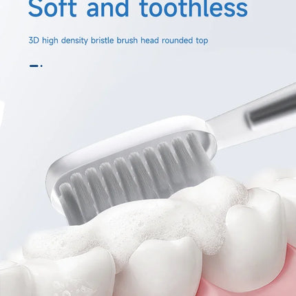 Electric Toothbrush Mental Thin Brush Body Specially for Women Pure Wisdom Beauty Soft DuPont Bristle
