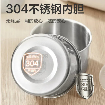 Portable electric lunch box for office workers with heat preservation and heating lunch box, plug in electric rice heater
