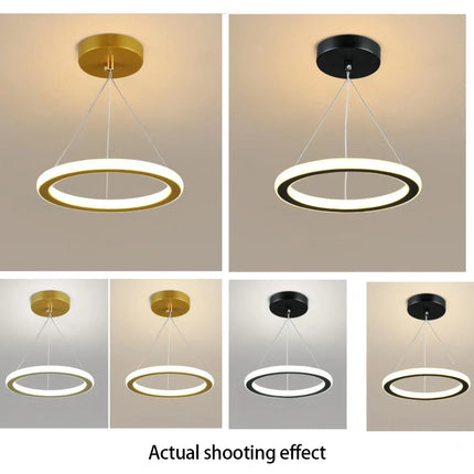 LED Ceiling Lamp 3color in one lamp Modern Style Chandelier Bedroom Light Surface Installation AC85-265V aisle Dining Room Lamp