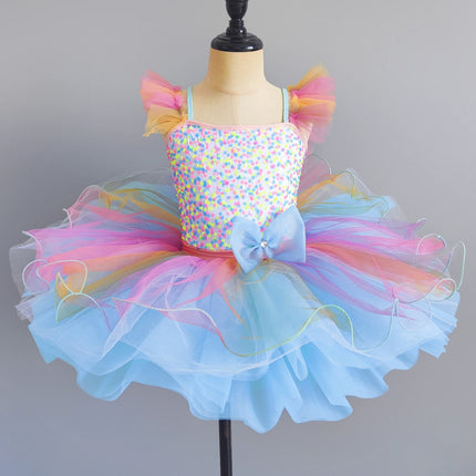 Dance Wear Summer Children Clothing Princess Performance Fairy Tutu Kids Clothes Ballet Leotards for Girls Dress Stage Costumes