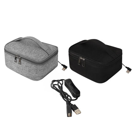 5V USB Heated Electric Lunch Box Waterproof Outdoor Continuous Heating System for Cars and Households,Portable Stainless Steel