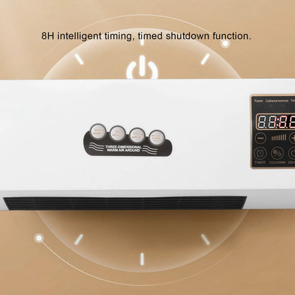 Electric Wall Heater Small Heater Fan Portable Wall Mounted Electric Heater Hot Fan for Bathroom Bedroom Wall Mounted Hot Fan