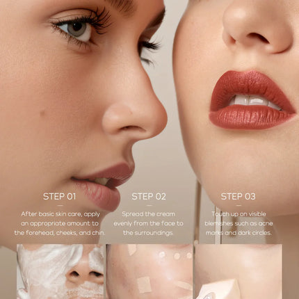 High Coverage Foundation BB Cream Concealer Brighten Facial Contour Primer Base Waterproof Long-Lasting Makeup Cosmetic