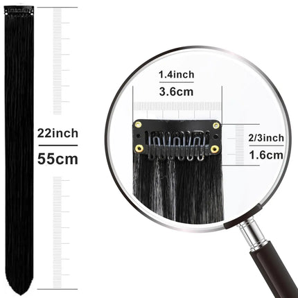 10 pieces of hanging ear dyeing, color clips, hair extensions, chemical fiber synthetic wigs, traceless hair extensions