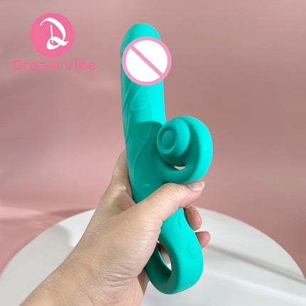 Vibra Snail Dildo Vibrator Flexible for Perfect Clit Fit Rabbit Vibrator 10 Powerful Vibrations Sex Toy Women Masturbate Massage