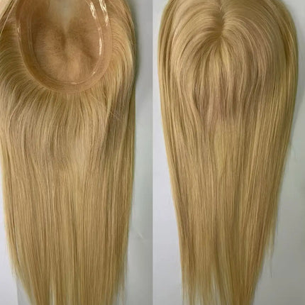 5.5*6.5 inch Size MONO Lace Toppers European Raw Hair Women Toupee Invisible Free Part Hair Toppers Hair Extension