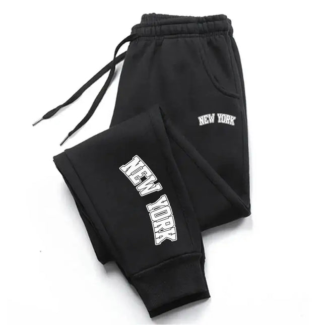 2026 New York Womens Mens Sweatpants Casual High Quality Outdoors Jogging Pants Fashion Versatile Sport Elastic waist Trousers