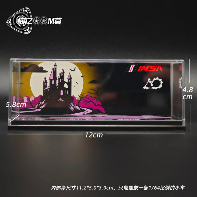 1/64 Car Model Acrylic Display Box Compatible with MINIGT Porsche GT3 R-Shaped Bone Dragon
