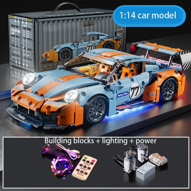 1:14 Building Blocks Car Set Construction Toy,Design Collectable Model Car Building Kit Scale Sport Car for Children Adult Gifts