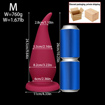 New 25.98 Inch Long Anal Plug Silicone Buttplug Huge Anal Dildos for Women Men Vaginal/Prostate Massage Sigmoid Stimulation 18+