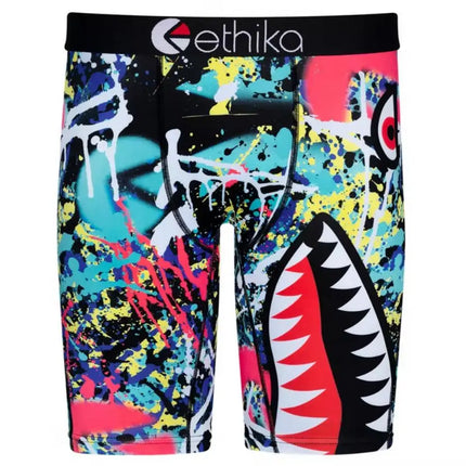 ETHIKA Boxer Briefs for Men S-XXXL 1PC - Polyester Stretch Underwear Soft Breathable Daily Wear