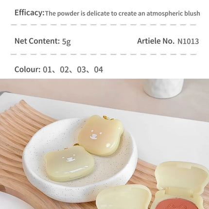Colorful Matte Monochrome Blush SHAQINUO Whitening Lasting Vitality Girl Nude Makeup Natural Smudge Pendant Single Blush Plate