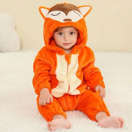0 1 2 3 4 Years Kigurumi Pajamas for Toddler Baby Clothes Children Outfits Infant Dinosaur Unicorn Cat Robbit Cosplay Costumes