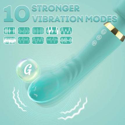 Double head vibration G Spot Vibrator Wand Womens Sex Toys Adult Sex Toys with 10 Vibrations Female Sex Toy Vibrater Dildo