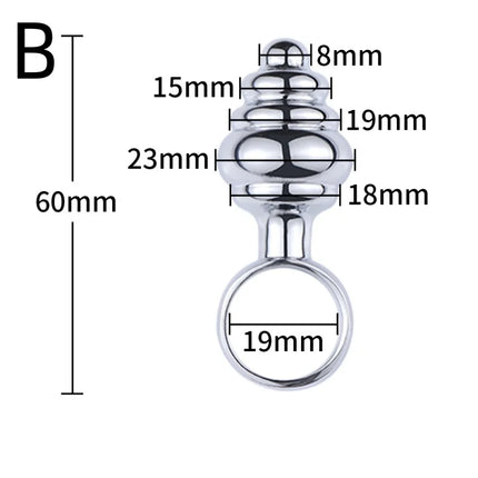 Exotic Accessories Metal Anal Plug With Pull Ring Adult Sex Products Anus Dilator Ass Stuff Tail Bdsm Erotic Games Novel Toys