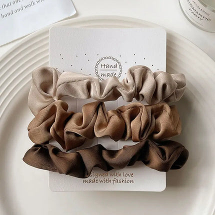 Elegant Satin Hair Scrunchies for Women Softer Than Elastic Bands Hair Rope Girls Elegant Strong Ponytail Hair Ties Accessories