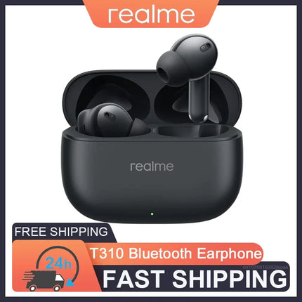 realme Buds T310 Earphones 46dB Active Noise Cancelling HiFi Wireless Headphones Bluetooth 5.4 Game Music Headset Long Standby