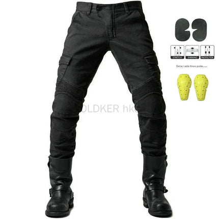2025 Motorcycle Jeans Cargo Pants with Knee Guards for Street Bike Fashion Pants Men's Clothingcargo Y2k Camo Pants for Men