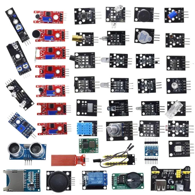 45 in 1 Sensors Modules 16 Kinds Starter Kit For Arduino Raspberry Pi , Better Than 37 in 1 With Box DIY UNO R3 MEGA2560