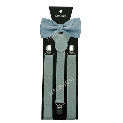 Hot Sale Suspenders Bowtie Sets Mens Women Boys Party Wedding Y-Back Shirt Braces Butterfly Belt Bow Tie Suit Accessories Gift