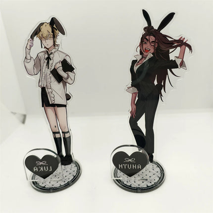 Anime ALIEN STAGE Keychains Pendant Car Key Chain Acrylic Stand MIZI SUA TILL IVAN HYUNA LUKA Fans Gifts Cosplay Accessories