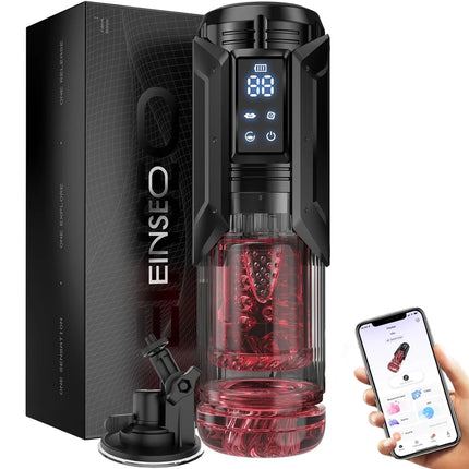 Male Masturbator Stroker 7-in-1 Sucking Thrusting Rotating Licking / Masturbateur Masculin 7-en-1 Aspiration Poussée Rotation