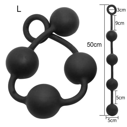 3/4/5/6 Huge Anal Beads Hard Silicone Anal Balls Sex Toys For Women Men Prostate Massage Big Butt Plug Anal Dilation Masturbator