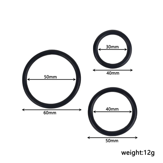 3pcs Penis Cock Rings Adult Goods For Men 18+ Delay Ejaculation Adult Sex Toys Multifunction For Beginners Long Lasting Cockring