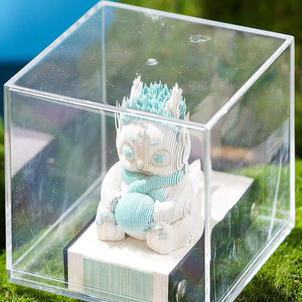 3D Notepad Cute Bunny 3D Memo Pad Animal Sticky Note Art Notes Block Office Accessories Birthday Gifts For Kids Friends