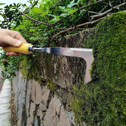 L Shaped Hand Crevice Weeder Root Remover Tool Outdoor Weeder Portable Weed Puller Handled Up Manual Stainless Steel Garden Tool