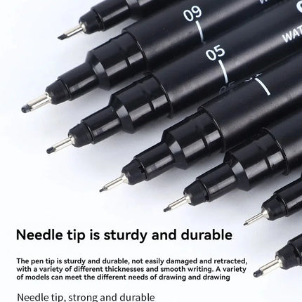 15/3 Size Fineliner Pens Black Micro Pigment Liner Pen Multiliner Drawing Pen for Artist Sketching Drawing Drafting Comic Design