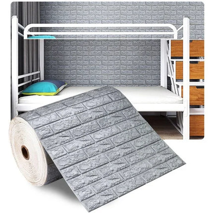 3D Foam Brick Wall Panels Stickers Self Adhesive Waterproof Living Room Wallpaper Wall Decal Home Decor Wallcovering TV Backdrop