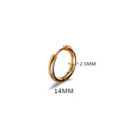 Gold Color 14mm / 1PC
