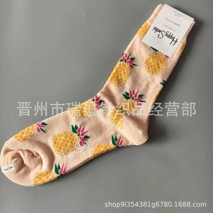 High Quality Fashionable Men's Mid-Calf Cotton Socks HappySocks New Arrival Suitable for All Seasons Swedish Design