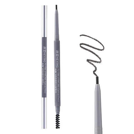 Ultra Fine Double Ended Eyebrow Pencil Waterproof Sweatproof Long Lasting Natural Hair Like Strokes Beginner Friendly with Brush
