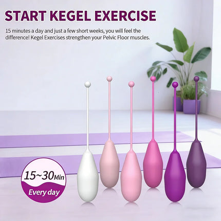 6Color Set Shrinking Ball Female Masturbation Geisha Kegel Ball Vagina Muscle Trainer Vaginal Tighten Exercise Sex Toy for Women