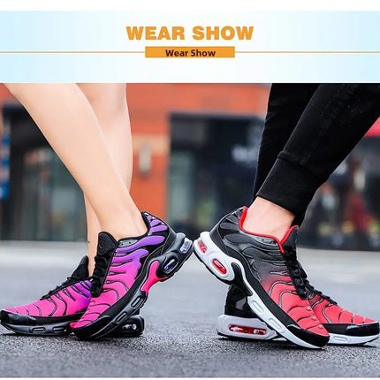 Casual Breathable Running Shoes Men's Large Size Outdoor Sports Sneakers Fashionable Korean Style Couple Matching Footwear