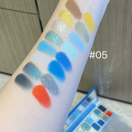 Qianyan Cheeryep 16 Color Eyeshadow Palette Glitter Chameleon Matte Pearlescent Flash Plate Cowherd Sequins