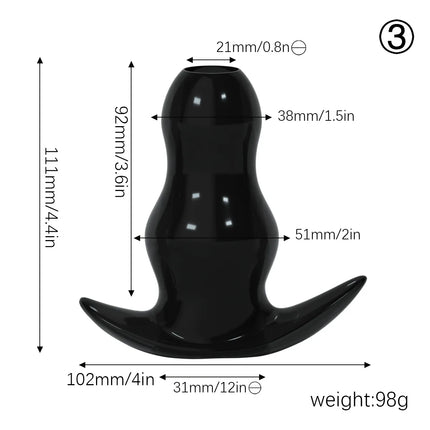 5 Sizes Hollow Anal Plug/Dilator/Dildo Soft Speculum Prostate Massager Butt Plug Set Intimate/Enema Sex Toys For Men Women Gay