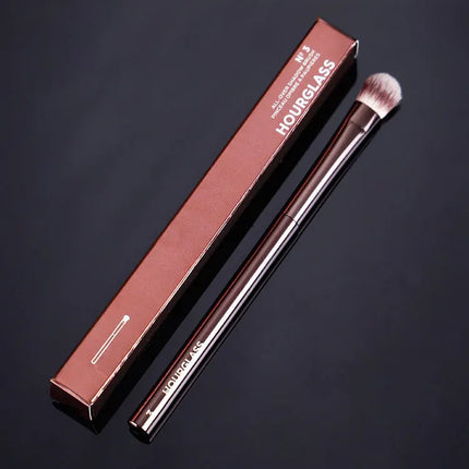 1pc Hourglass Powder Contour Makeup brushes Foundation Blusher Make up brush metal handle Concealer Bronzer high end with box
